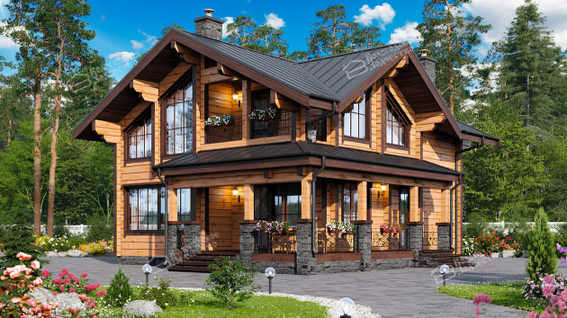 Дом из клееного бруса VZ-366